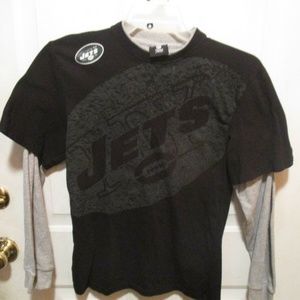 NEW YORK JETS NFL T-SHIRT YTH L 14/16 EUC